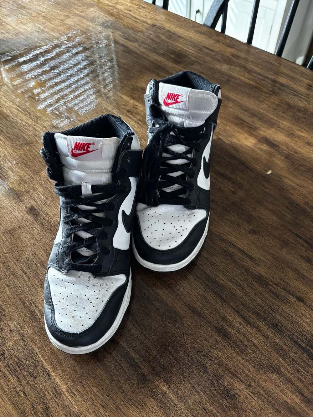 Nike Dunk High Black White Size 7.5 Black White Sneakers